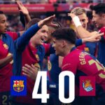 BARCELONA DOMINA A LA REAL SOCIEDAD Y SE REAFIRMA EN LA CIMA DE LA LIGA