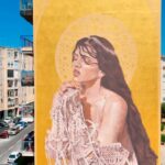 Artista italiano fusiona a Rosalía con Santa Rosalía en un mural en Palermo